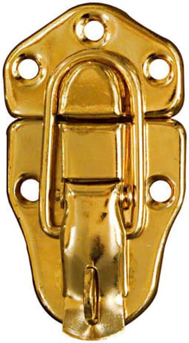 Main image of National Catalog V1849 Brass Finish Lockable Draw Catch N208603