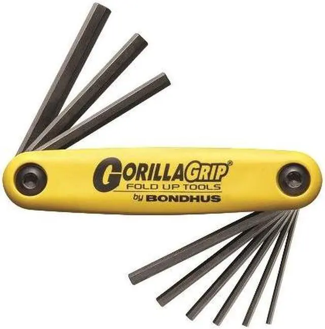 Alt view image 5 of 8 - Bondhus 116-12591 .050-3-16 Inch Gorilla Gripfoldup Tool Set