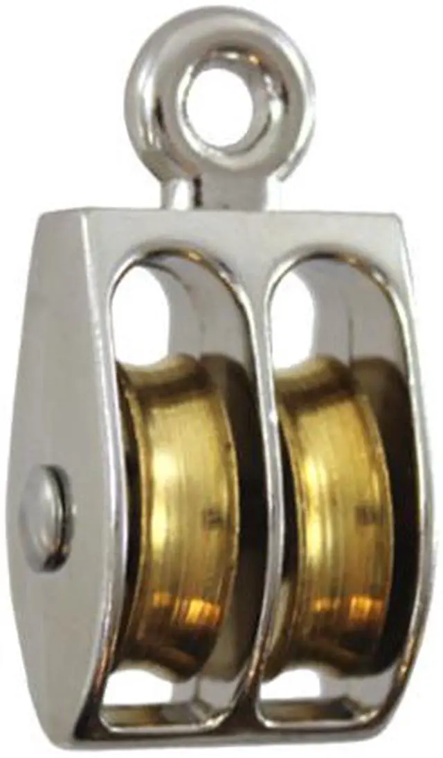 Main image of National, N223-420, 1", No Rust, Double Pulley, Fixed Eye