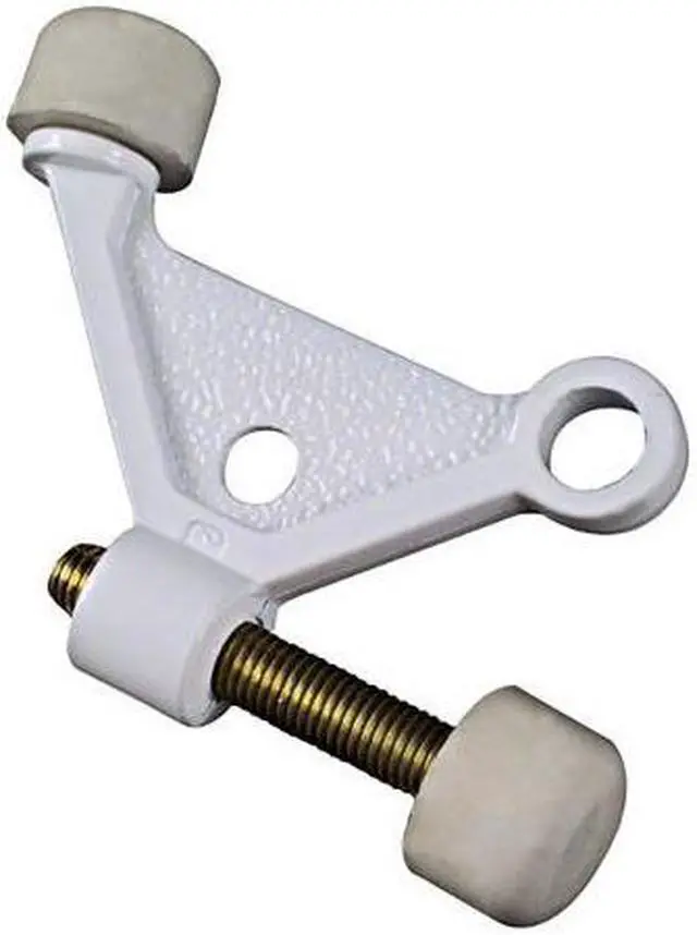 Alt view image 2 of 5 - National White Zinc Hinge Pin Door Stop N248401