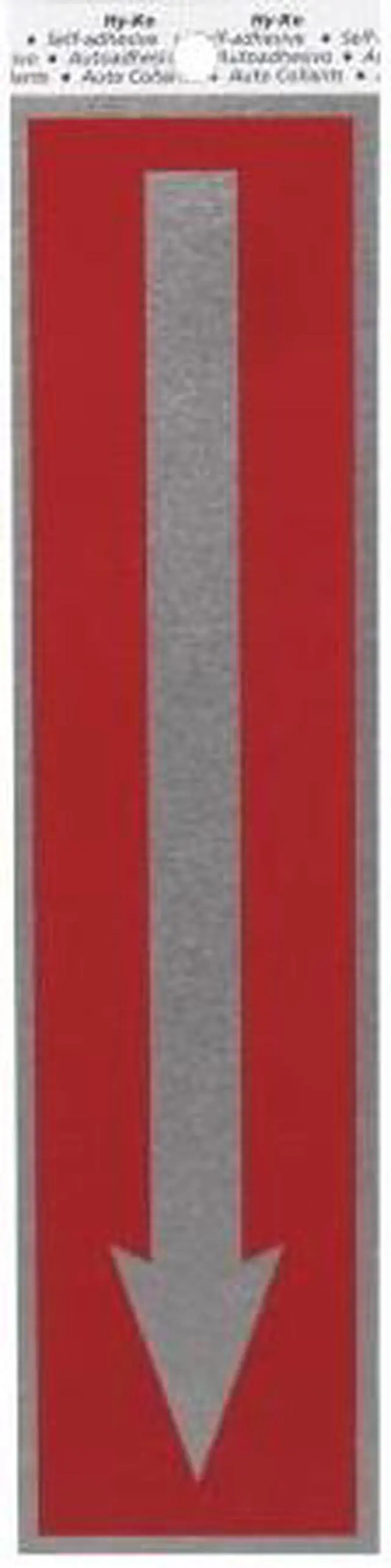 Alt view image 2 of 3 - Hy-Ko Brushed Aluminum Sign, Arrow Right 402 Pack of 10