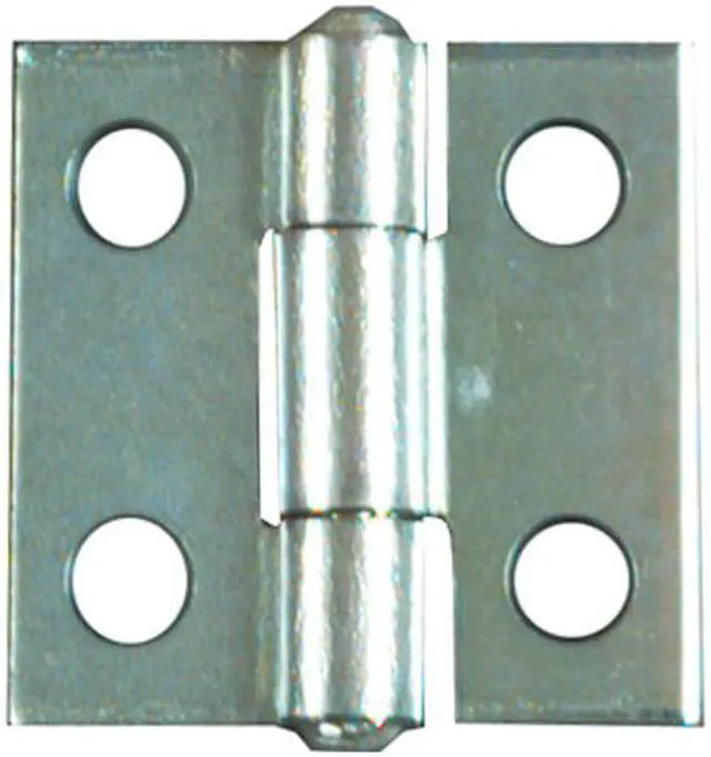 Alt view image 4 of 4 - National, N145-920, 2 Per Pack, 1" x 1", Zinc, Light Narrow Hinge