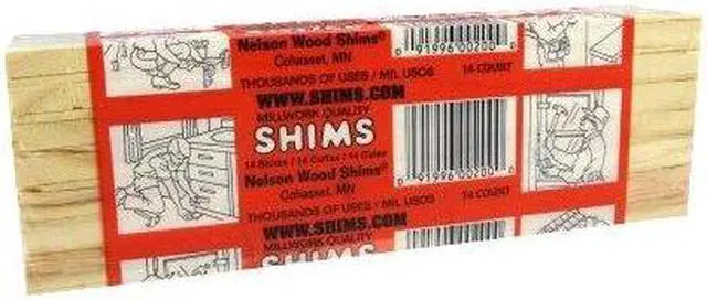 Main image of Nelson Wood Shims 8 In. L Wood Shim (12-Count) PSH8/12/65 Pack of 36