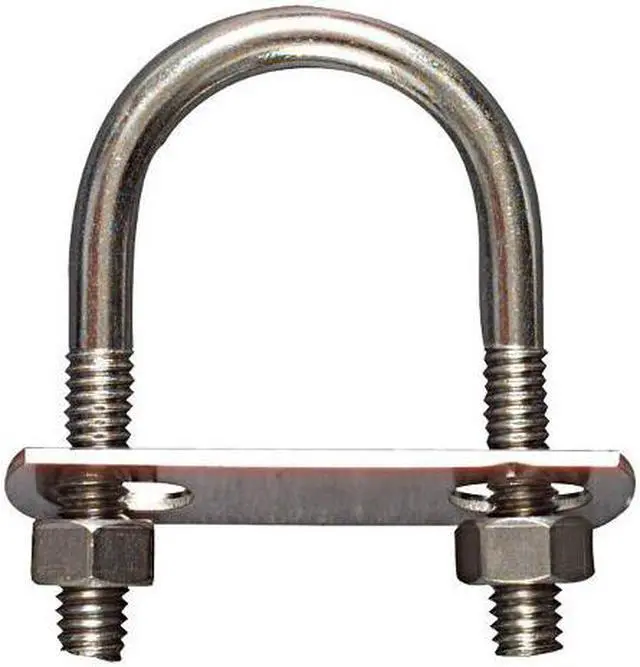 Main image of 5/16" X 1-3/4" X 3" Zinc Plated U-Bolt (# 522)