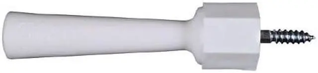 Alt view image 2 of 2 - National 3-1/4 In. White Soft Jamb Door Stop (2-Pack) N191510