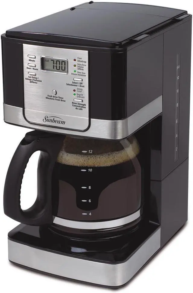 Main image of Sunbeam 12-Cup Programmable Coffeemaker, Black BVSBJWX27-033