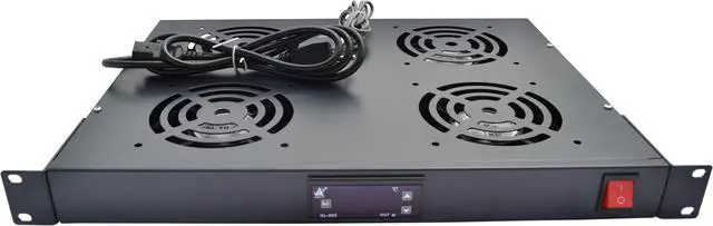Alt view image 6 of 10 - 22U Free Standing Server Rack Cabinet. Fits Most of Servers, ACCESSORIES FREE!! Thermo Control, 4 Fan Cooling Panel, Shelf, 8-Way PDU, Fully Lockable 39"Deep Network IT Server Rack Enclosure