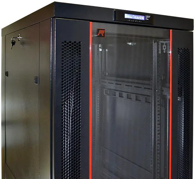 Alt view image 5 of 7 - Sysracks 42U 39" Deep IT Free Standing Server Rack Cabinet Enclosure For Server and other 19" Equipment Accessories Free!!! Temperature Control System, Casters, LED-Screen, PDU and other accessories