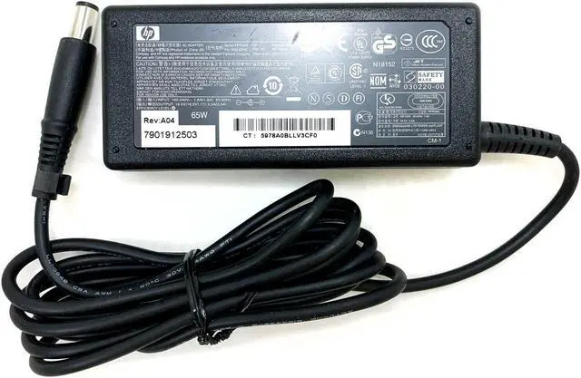 Alt view image 4 of 5 - Authentic HP AC Power Adapter 65W EliteDesk 800 G1 G2 G3 Desktop Mini PC w/Cord