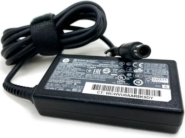 Alt view image 5 of 7 - NEW Original HP 45W Adapter Model HSTNN-DA35 P/N 744481-003 19.5V 2.31A w/Cord