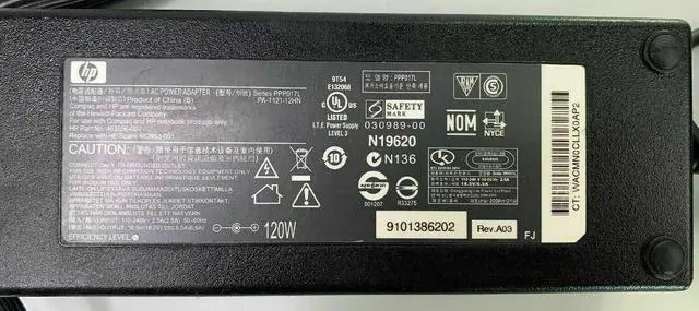 Alt view image 2 of 5 - Genuine HP 120W AC Adapter for AIO PC 24-r014 24-r035xt 24-b037c 24-r149 w/Cord