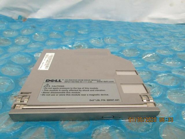 Dell CD-RW/DVD-ROM Drive Module LBL P/N 8W007-A01 for Latitude D-Series  Genuine