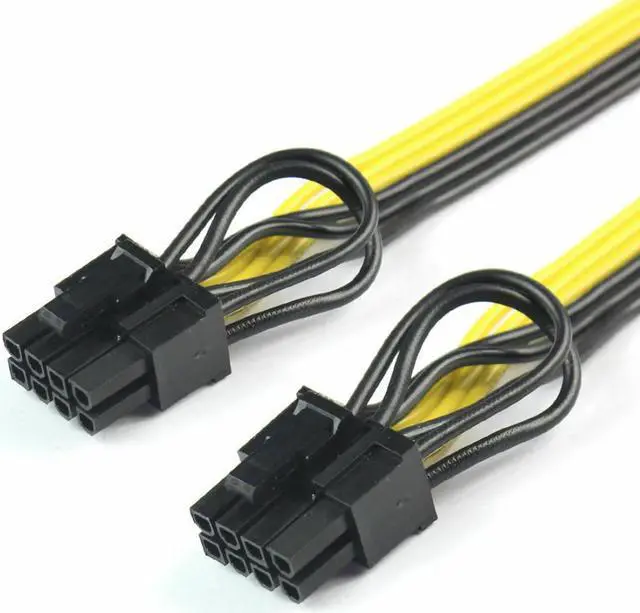 Alt view image 6 of 6 - PCI-E 8-Pin To 2x 8 Pin / 6 Pin Dual Power Splitter Cable Extension Wire