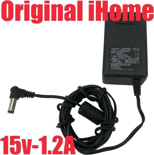 Main image of Genuine iHome AC/DC Adapter S024EU1500120 Power Supply 15V 1.2A