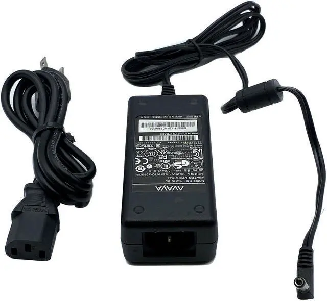 Alt view image 4 of 5 - Genuine Avaya AC Adapter for Polycom VVX IP Speakerphone Business Media w/Cord