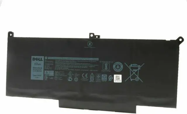 Alt view image 5 of 17 - New  Dell OEM Original Latitude 7480 7280 4-Cell 60Wh Laptop Battery F3YGT
