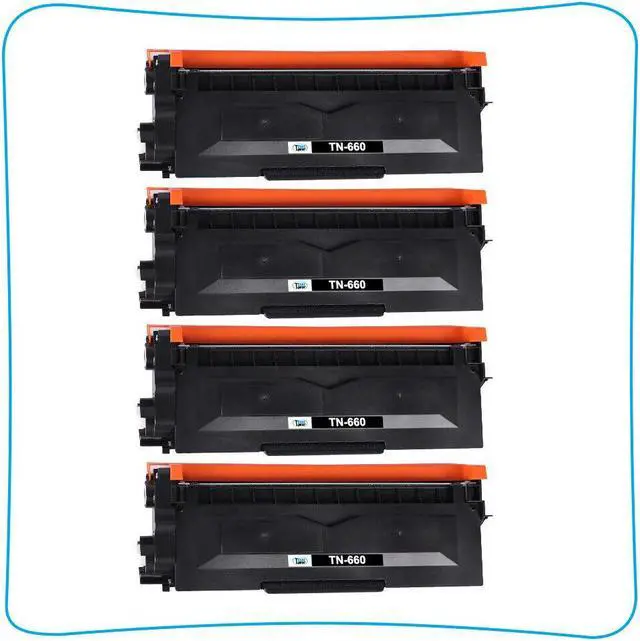 Alt view image 4 of 7 - 4PK HY TN660 Toner Cartridge For Brother TN630 MFC-L2700DW HL-L2300D DCP-L2540DW - OEM