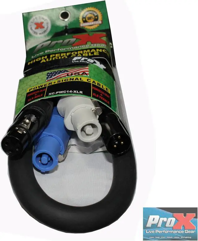 Alt view image 3 of 13 - ProX XC-PWC14-XLR06 (6ft XLR and Powercon Combo Cable)