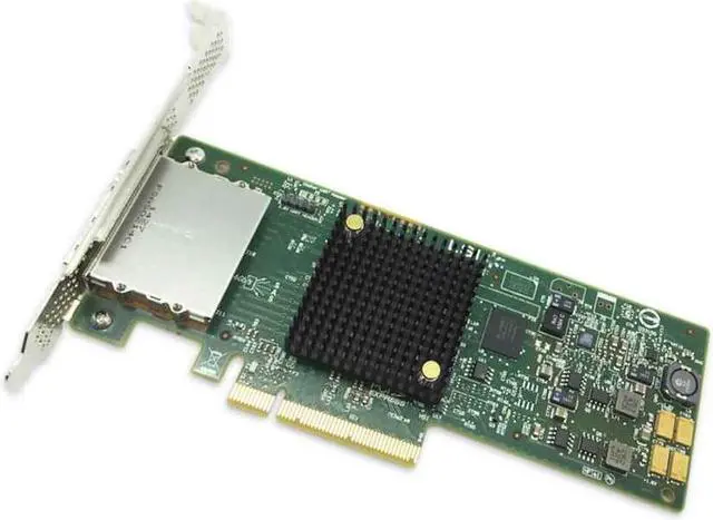 Alt view image 7 of 12 - LSI LSI00300 (9207-8e) PCI-Express 3.0 x8 Low Profile SATA / SAS Host Controller Card--Avago Technologies