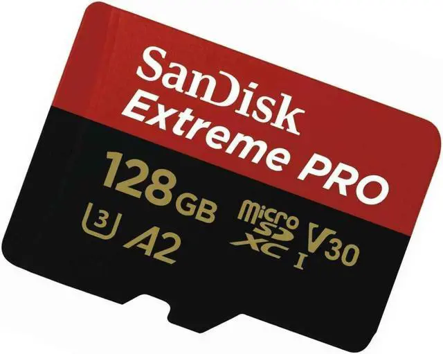 Alt view image 10 of 18 - SanDisk SDSQXCY-128G-GN6MA DCM 128GB 8p MSDXC r170MB/s w90MB/s Class 10 UHS-I U3 A2 V30 SanDisk Extreme Pro Micro Secure Digital Extended Capacity Card w/ Adapter
