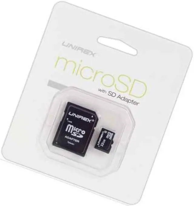 Main image of Unirex 16Gb Microsd Card With Sd Adapter, Msu165