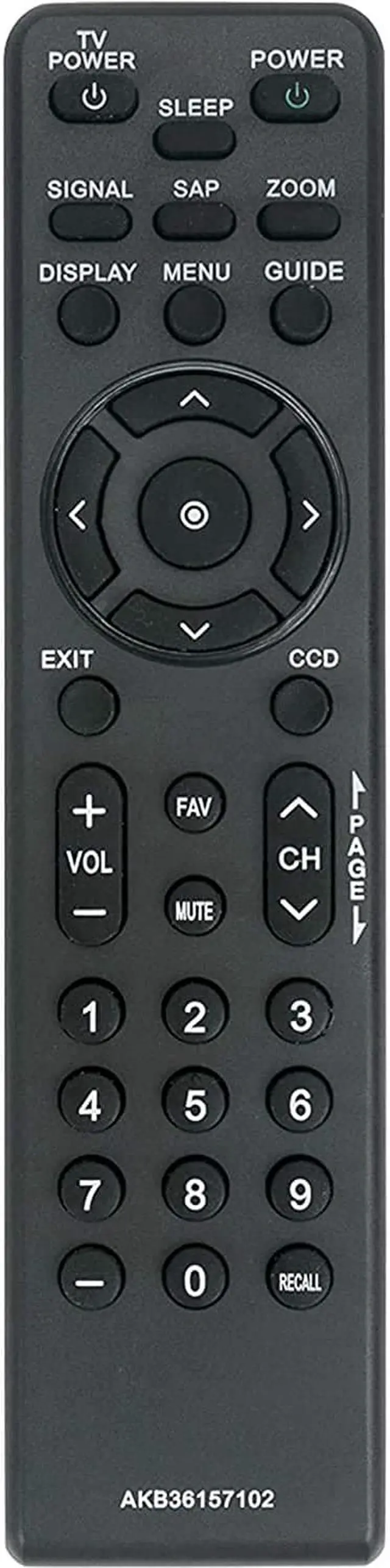 Alt view image 2 of 4 - Akb36157102 Remote Control Replaced For Lg Dtt900 Dtt901 Lsx300 Lsx3004Dm Lsx3004Pm Digital Tv Tuner Converter Box