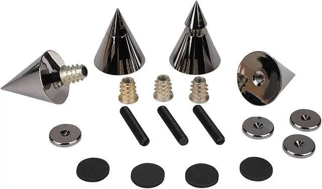 Main image of Dayton Audio Dss4-Bc Black Chrome Speaker Spike Set 4 Pcs.