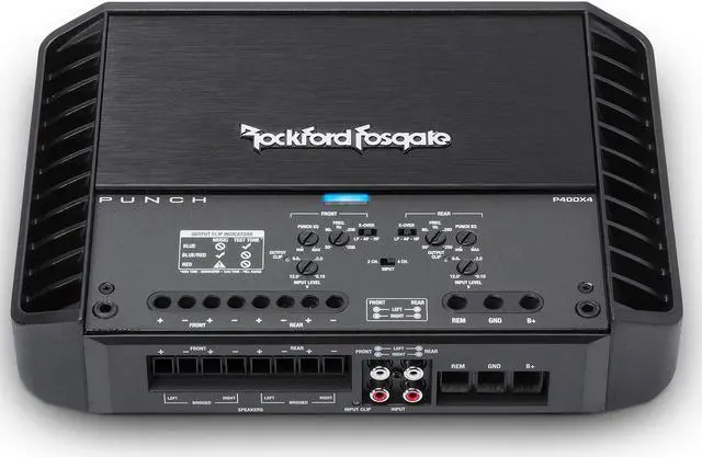 Alt view image 9 of 20 - Rockford Fosgate Punch P400X4 400 Watt RMS 4 Channel Car Amplifier