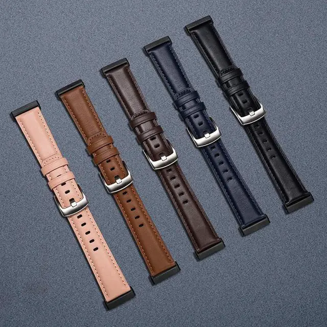 Alt view image 6 of 6 - Bands Compatible With Fitbit Sense/ Fitbit Versa 3, Soft Replacement Band For Women And Men, Wristband Strap Accessories For Versa 3/ Versa Sense Smartwatch-Brown