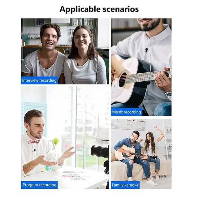 Alt view image 4 of 7 - Lapel Microphone, Mini Lavalier Microphone, Type-C Lav Mic, Plug And Play Omnidirectional Condenser, Usb C Mic For Laptop, Pc Computer, Video Recording, Youtube, Skype Recording, Live Broadcasting