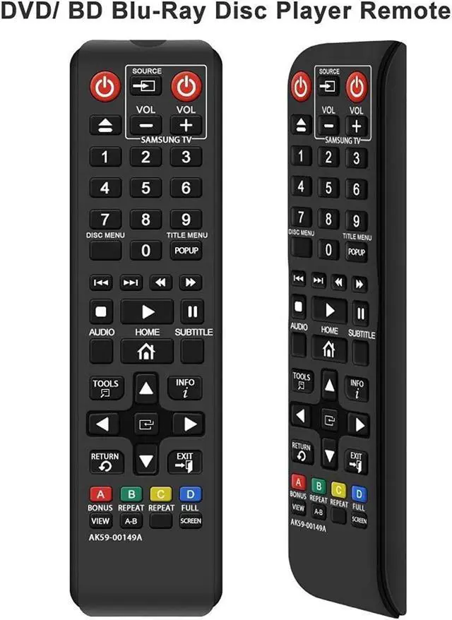 Alt view image 4 of 6 - New Ak59-00149A Remote Fit For Samsung Blu-Ray Disc Dvd Player Bd-F5100 Bd-F5500/Zf Bd-Fm51 Bd-Fm57C Bd-H5100 Bd-H5900 Bd-Hm51 Bd-Hm59 Bd-Hm59 Bd-J5100 Bd-J5700 Bd-J5900 Bd-Jm51 Bd-Jm57 Bd-Jm59