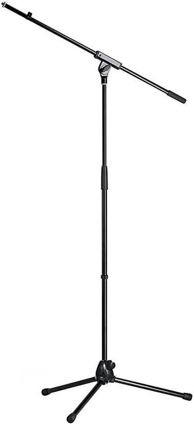 Alt view image 2 of 2 - K&M 21070 Microphone Stand with Boom Arm, 35.43-62.99" Height, Black