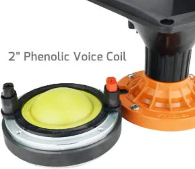 Alt view image 7 of 13 - Prv Audio Wg270Ph 1" Exit Phenolic Compression Driver 75 Watts Rms 106.5Db Tweeter + Horn Combo For Car Audio