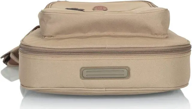 Alt view image 7 of 7 - Deluxe Gig Bag For Bass Guitars With Padded Backpack Straps And Large Exterior Pocket; Tan (Lvybassgb200)