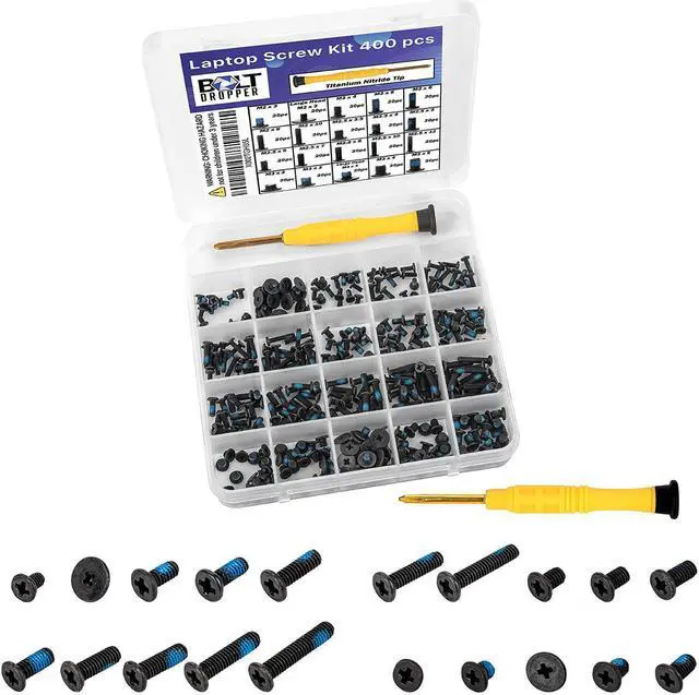 Alt view image 3 of 7 - 502Pc Motherboard Standoffs Screw Kit Basic Computer Screws Set For Hdd Hard Drive, Cd-Rom, Atx Case | For Diy & Repair 400Pcs Laptop Screws W/Blue Nylok 20 Sizes Titanium Nitride Screw