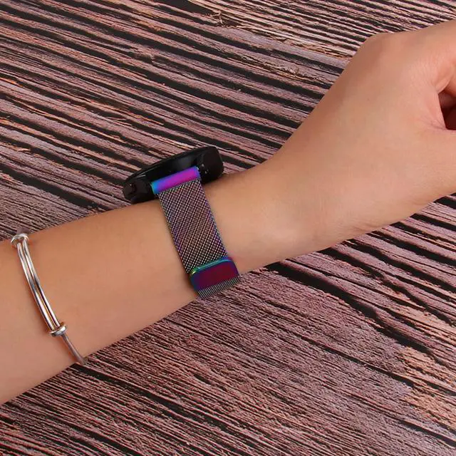 Alt view image 2 of 5 - Compatible With Samsung Galaxy Watch 4 Band 44Mm 40Mm,Galaxy Watch 4 Classic Bands 46Mm 42Mm, Stainless Steel Metal Mesh Bands For Replacement Galaxy Active 2/Galaxy Watch 3 41Mm Fits 20Mm