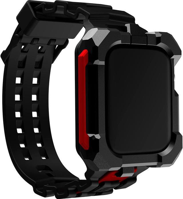 Element Case Special Ops Watch Band and Case for Apple Watch Series 7, 45mm  - Black/Red EMT-522-260AZ-01 