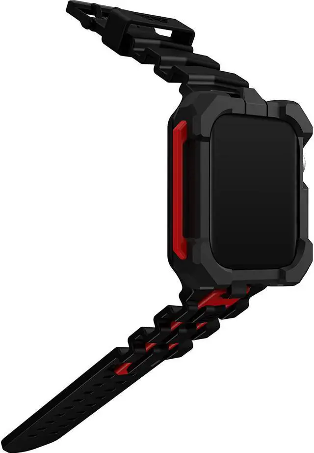 Alt view image 5 of 7 - Element Case Special Ops Watch Band and Case for Apple Watch Series 7, 45mm - Black/Red EMT-522-260AZ-01