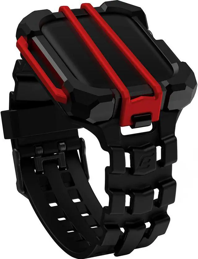 Alt view image 7 of 7 - Element Case Special Ops Watch Band and Case for Apple Watch Series 7, 45mm - Black/Red EMT-522-260AZ-01