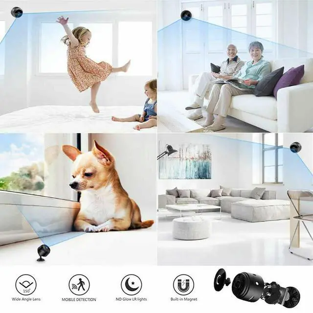 Alt view image 4 of 7 - Mini Wireless Record Camera WiFi IP Home Security DVR Night Vision HD USB 1080P