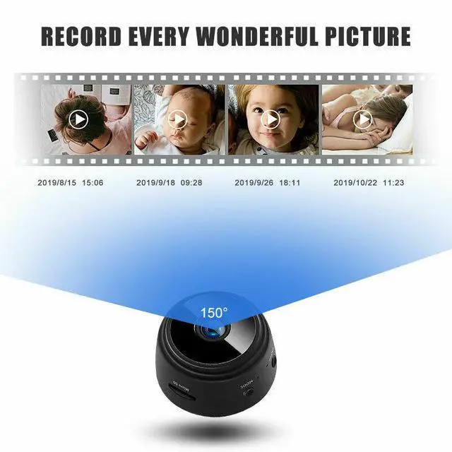 Alt view image 6 of 7 - Mini Wireless Record Camera WiFi IP Home Security DVR Night Vision HD USB 1080P