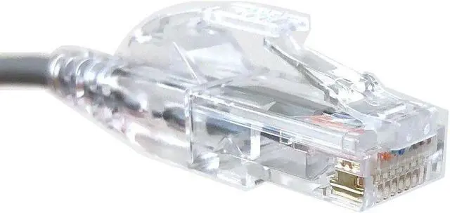 Alt view image 3 of 4 - Micro connectors 1ft Ultra Slim Cat6 Patch Cable (Gray) E08-001-SLIM