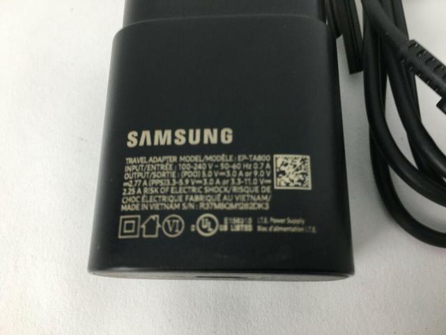 Alt view image 10 of 10 - Samsung 25W USB-C Super Fast Charging Wall Charger - Black (US Version with Warranty)