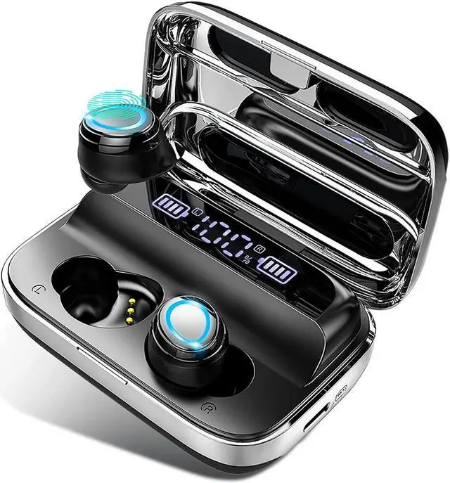 Main image of Zell Wireless Earbuds, Bluetooth 5.3 Earbuds 140H Playtime Headphones Hd Stereo Noise Cancelling Earphones In Ear With Mic, Usb-C Charging Case, Ip7 Waterproof Headset For Sports