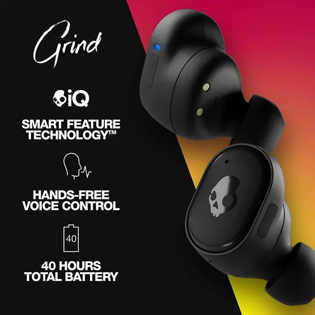 Alt view image 2 of 13 - Skullcandy Grind True Wireless in-Ear Earbuds - True Black