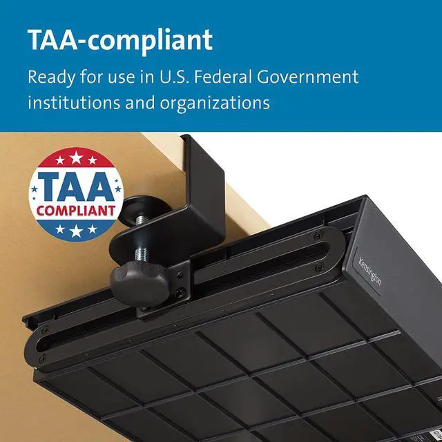 Alt view image 5 of 8 - Kensington Clamp-On Storage Drawer, Under Desk Storage Drawer & Damage-Free Installation (K52175WW)