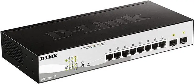 Alt view image 5 of 10 - D-Link DGS-1210-10P D-Link Systems 10-Port Gigabit Web Smart PoE Switch