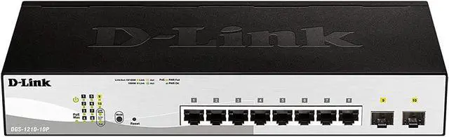 Alt view image 4 of 10 - D-Link DGS-1210-10P D-Link Systems 10-Port Gigabit Web Smart PoE Switch