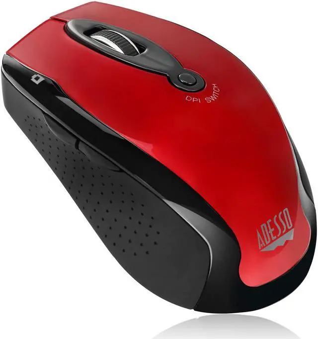 Alt view image 6 of 9 - Adesso iMouse M20R Wireless Optical Mouse - Red