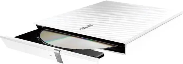 Alt view image 4 of 6 - Asus SDRW-08D2S-U SDRW-08D2S-U DVD-Reader - External - Retail Pack - Black, White